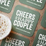 Porta-copo De Papel Quadrado Teste de casamento de cervejaria verde<br><div class="desc">Antes do dia do seu casamento, divirta-se com a celebração do "Brews Before I's". Quer seja um janto de ensaio, uma despedida de solteiro ou uma festa de noivado, esta divertida design ousada é perfeita para uma cervejaria ou uma celebração com tema de cerveja. Este design original "alegre ao casal...</div>