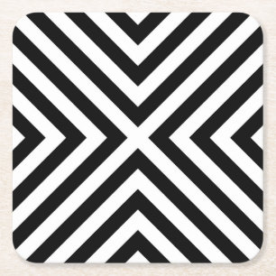 Porta-copo De Papel Quadrado Teste padrão das listras