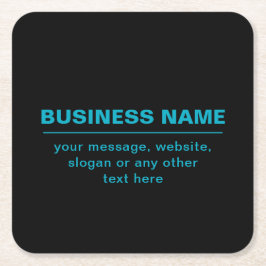 Porta-copo De Papel Quadrado Texto Personalizável para Empresas Etc. Negrito Ed