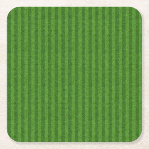 Porta-copo De Papel Quadrado textura de grama verde de um campo de futebol