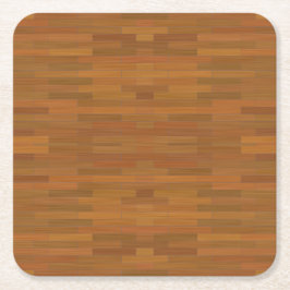 Porta-copo De Papel Quadrado Textura de madeira do teste padrão do assoalho das