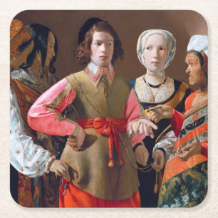 Porta-copo De Papel Quadrado The Fortune Teller, La Tour