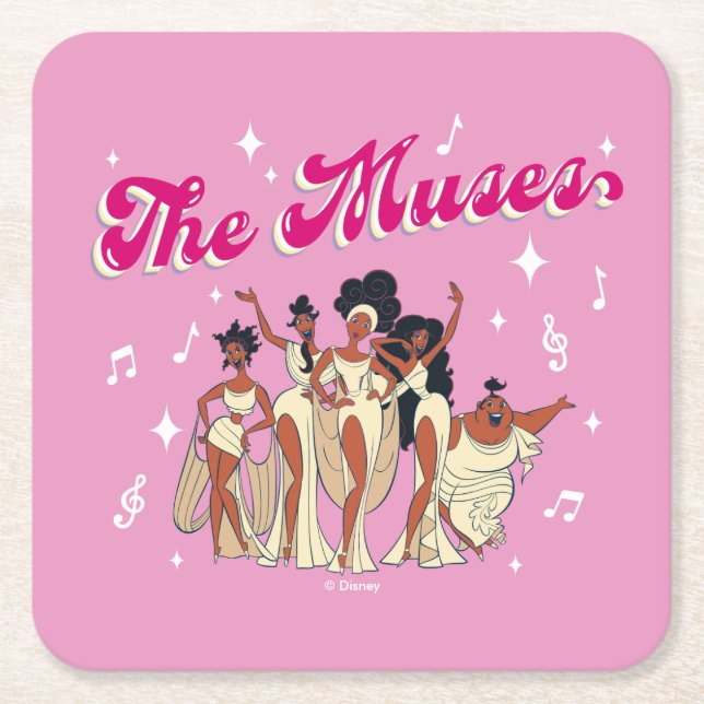 Porta-copo De Papel Quadrado The Muses Square Paper Coaster (Frente)