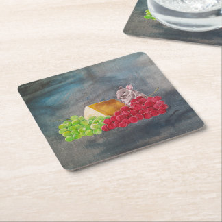 Porta-copo De Papel Quadrado The Uninvited Guest Painting by Alfred Fox