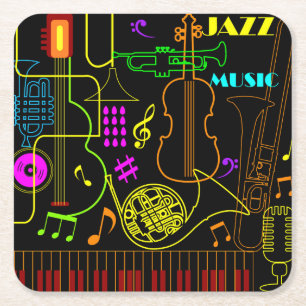 Porta-copo De Papel Quadrado Todos os tipos de música