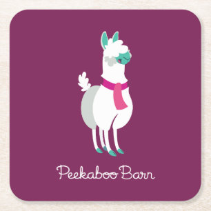 Porta-copo De Papel Quadrado Tommy o lama