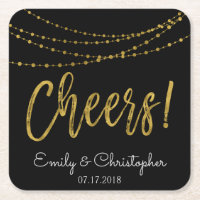 Torna as luzes de cordas de folhas pretas e dourad