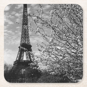 Porta-copo De Papel Quadrado Torre Eiffel Paris França Vintage