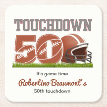 Touchdown 50 Engraçado Futebol 50º aniversário