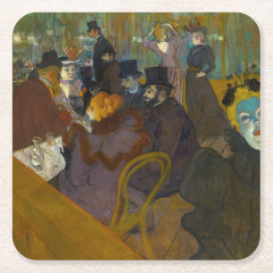 Porta-copo De Papel Quadrado Toulouse-Lautrec - No Rouge