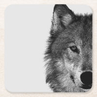 Trabalho de arte de Olhos do Lobo Negro e Branco