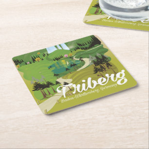 Porta-copo De Papel Quadrado Triberg, Baden-Württemberg, Alemanha