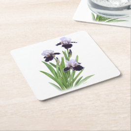 Porta-copo De Papel Quadrado Trio Iris