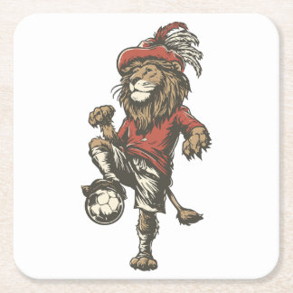 Porta-copo De Papel Quadrado Two‑Tailed Lion Striker