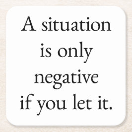 Porta-copo De Papel Quadrado Um Coaster de Papel de Situação