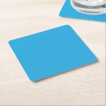 Porta-copo De Papel Quadrado um fundo azul com um gato preto e branco em cima<br><div class="desc">6 Porta-copos de Papel Quadrados Personalizados para Qualquer Evento.</div>