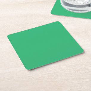 Porta-copo De Papel Quadrado um fundo verde com borda branca