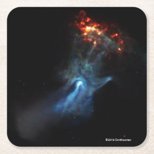 Porta-copo De Papel Quadrado Um pulsar novo mostra sua mão