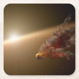 Porta-copo De Papel Quadrado Uma Erupção Enorme Em Torno Do Star Ngc 2547-Id8.