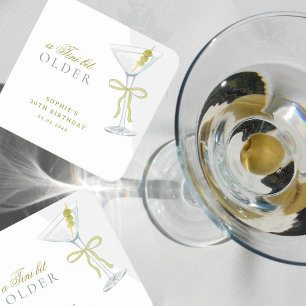 Porta-copo De Papel Quadrado Uma Festa de aniversário Tini Bit Mais Velha Marti