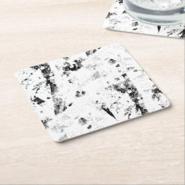 Porta-copo De Papel Quadrado uma foto em preto e branco de uma foto em preto e