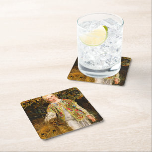 Porta-copo De Papel Quadrado Una e o Leão, 1860 por William Bell Scott