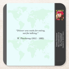 Porta-copo De Papel Quadrado Underlägg — Connect, World