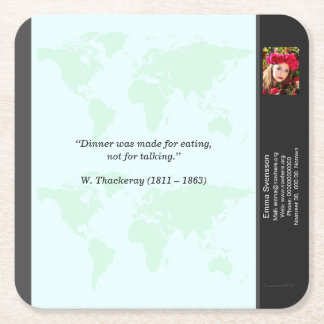 Porta-copo De Papel Quadrado Underlägg — Connect, World