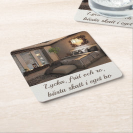 Porta-copo De Papel Quadrado Underlägg — Eget bo