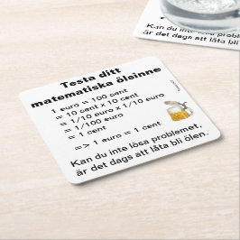 Porta-copo De Papel Quadrado Underlägg — Ölsinne