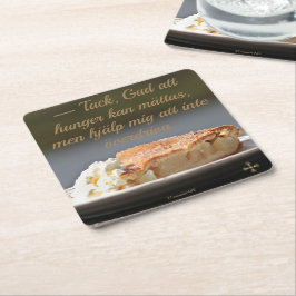 Porta-copo De Papel Quadrado Underlägg — Paj