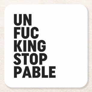 Porta-copo De Papel Quadrado Unfu*kingstopable