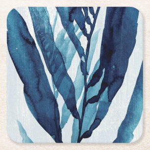 Porta-copo De Papel Quadrado Unidade azul I