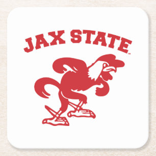 Porta-copo De Papel Quadrado Universidade Estadual de Jacksonville JAX State Ga
