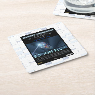 Porta-copo De Papel Quadrado Ursos De Teddy No Espaço