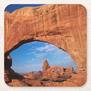 Porta-copo De Papel Quadrado Utah, Parque Nacional Arches, Arco Turret 3