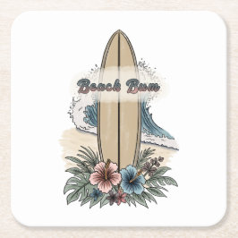 Porta-copo De Papel Quadrado Vagabundo de Praia