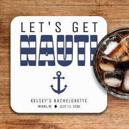 Porta-copo De Papel Quadrado Vamos Fazer uma Festa de Despedida de Solteira Div