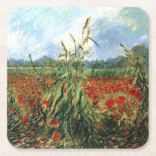 Porta-copo De Papel Quadrado Van Gogh - Ouvidos Verdes de Trigo