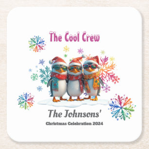 Porta-copo De Papel Quadrado Venha se acalmar com a tripulação mais legal no Na