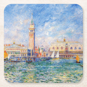 Porta-copo De Papel Quadrado Venise, Veneza, Renoir