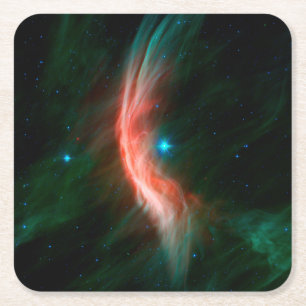 Porta-copo De Papel Quadrado Ventos Estelares Saem De Zeta Ophiuchi.