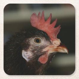 Porta-copo De Papel Quadrado Vermelho