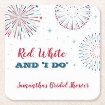 Vermelho, Branco e EU Caso Coaster de Chuveiro