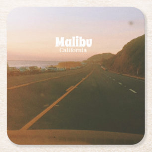 Porta-copo De Papel Quadrado Viagem de carro para Malibu, Califórnia
