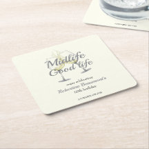 Vida Boa na Meia-Idade Cálice de Vinho Elegante An