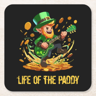 Porta-copo De Papel Quadrado Vida do irlandês, dia de São Patrício