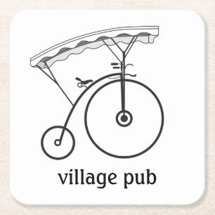 Porta-copo De Papel Quadrado Village Pub