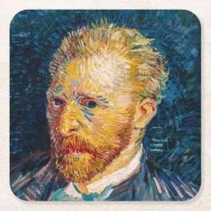 Porta-copo De Papel Quadrado Vincent Van Gogh - Autorretrato