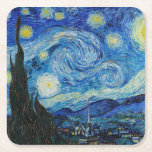 Porta-copo De Papel Quadrado Vincent Van Gogh é a Noite Estrelada<br><div class="desc">Mergulhe na beleza hipnotizante da Noite Estrelada de Vincent Van Gogh com esta impressão de arte reprodutiva de alta qualidade. Possuir uma história artística e deixar o brilhantismo da obra-prima de Van Gogh iluminar os seus arredores.</div>